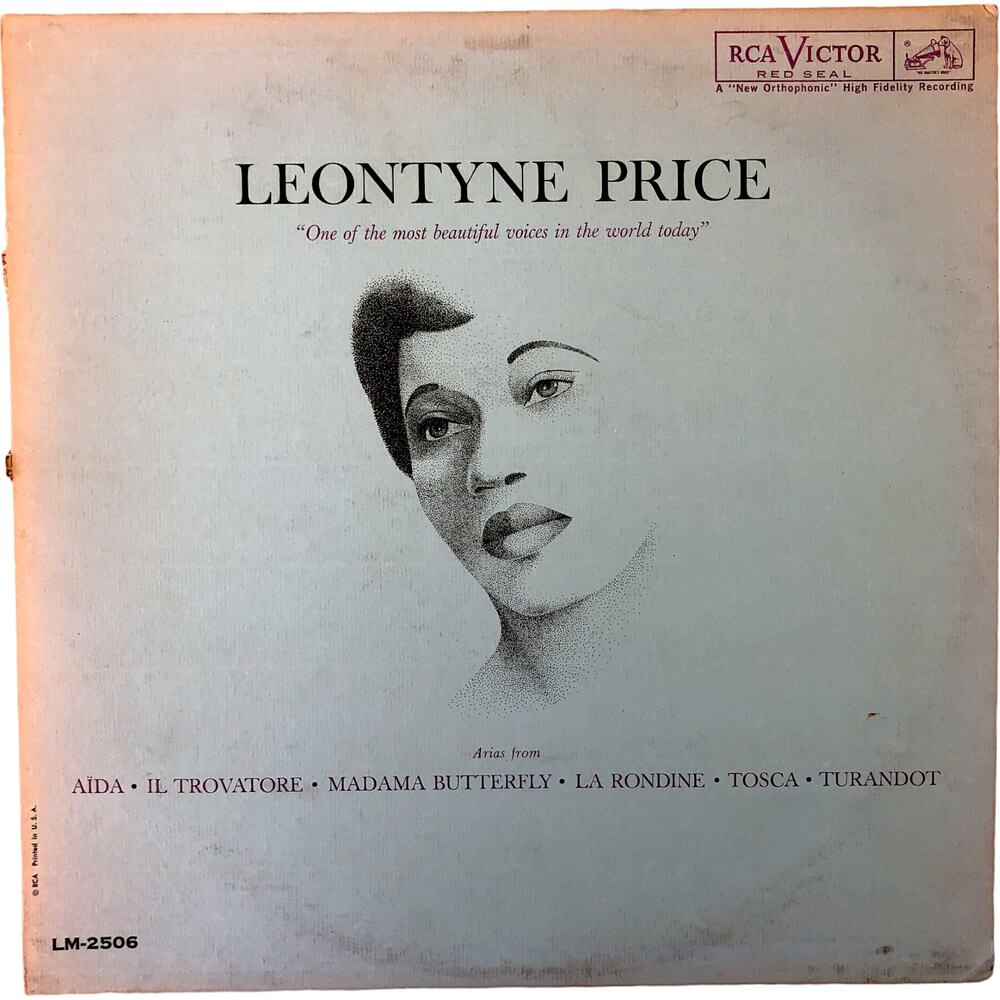 Leontyne Price - Arias - 2x Vinyl Record 1961 RCA Victor Red Seal LM-2506